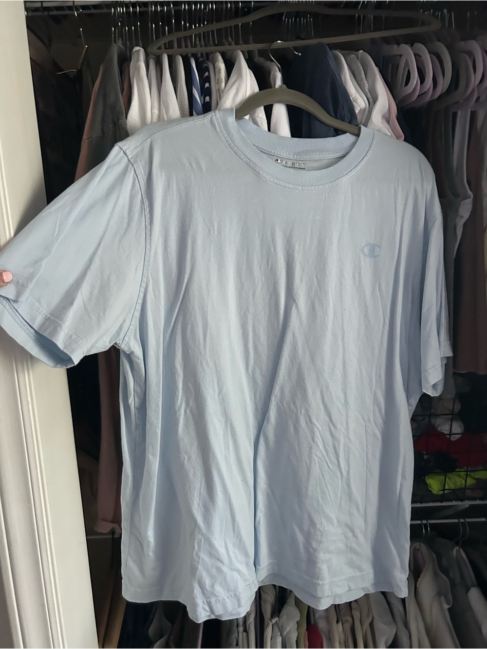 Champion Light Blue Men’s Crewneck Tee